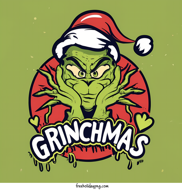 Transparent Christmas Christmas Grinch grinning cartoon character for Christmas Grinch for Christmas