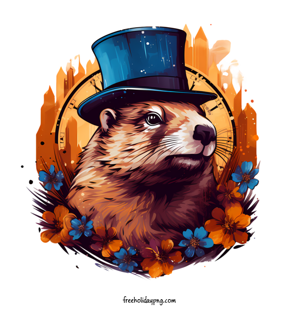 Transparent Groundhog Day Groundhog Day Beaver beaver hat for Groundhog for Groundhog Day