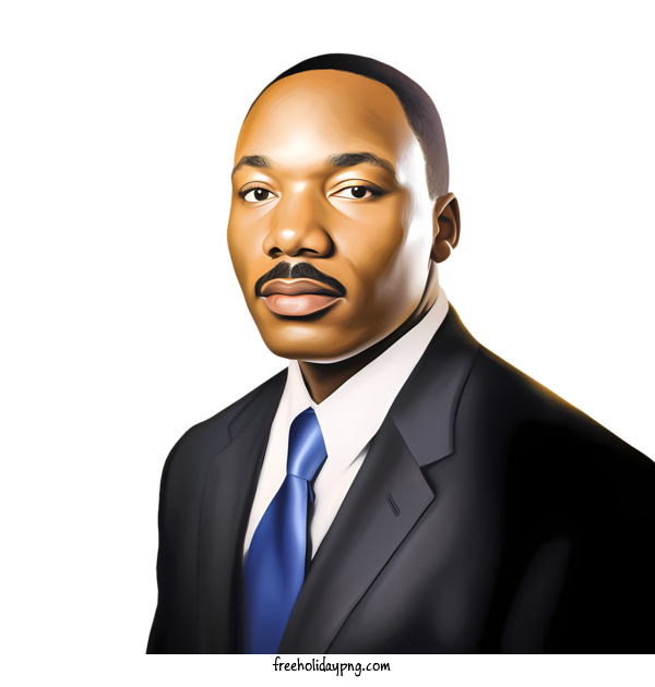 Transparent Martin Luther King Jr. Day MLK Day man black suit for MLK Day for Martin Luther King Jr Day