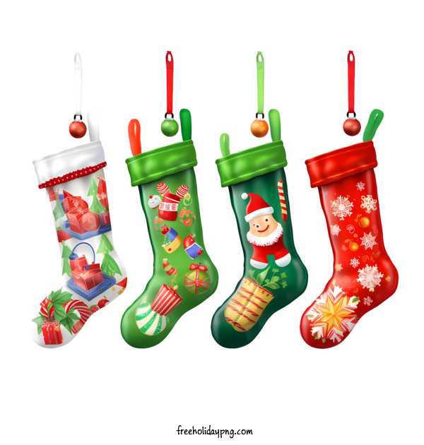 Transparent Christmas Christmas Stocking santa claus christmas socks for Christmas Stocking for Christmas