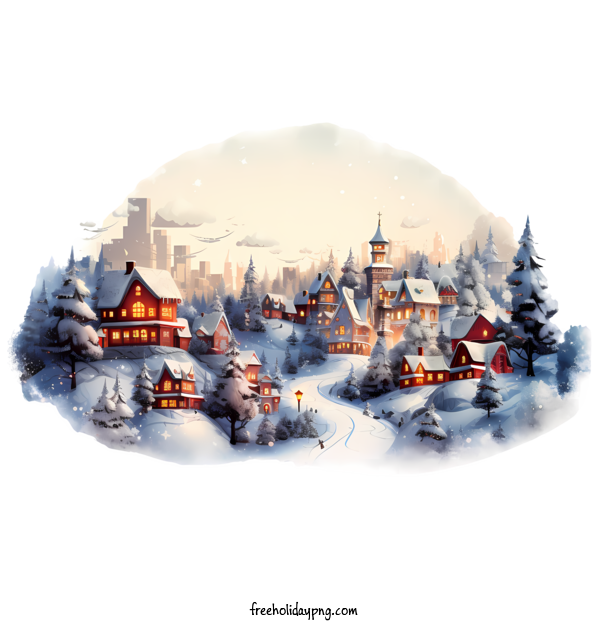 Transparent Christmas Merry Christmas snow village for Merry Christmas for Christmas