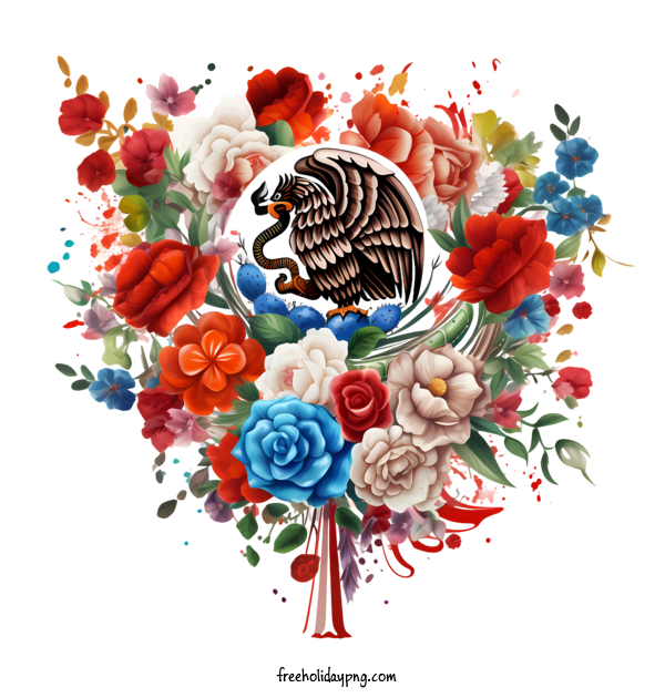 Transparent Mexico Independence Day Mexican Independence Day flower heart for Mexican Independence Day for Mexico Independence Day