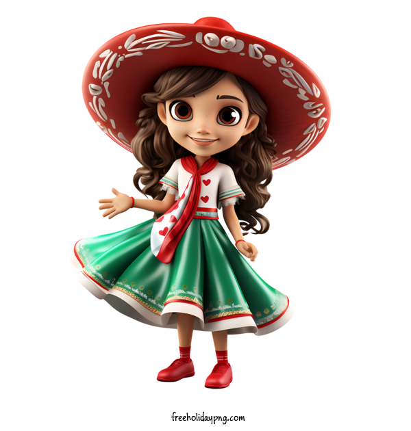 Transparent Mexico Independence Day Mexican Independence Day mexican girl dress for Mexican Independence Day for Mexico Independence Day