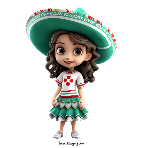 Transparent Mexico Independence Day Mexican Independence Day soccer girl for Mexican Independence Day for Mexico Independence Day