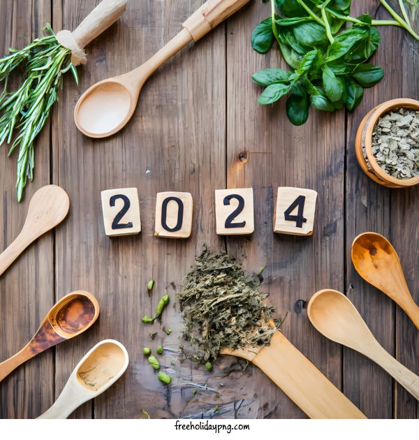 Transparent New Year Happy New Year 2024 garden herbs for Happy New Year 2024 for New Year