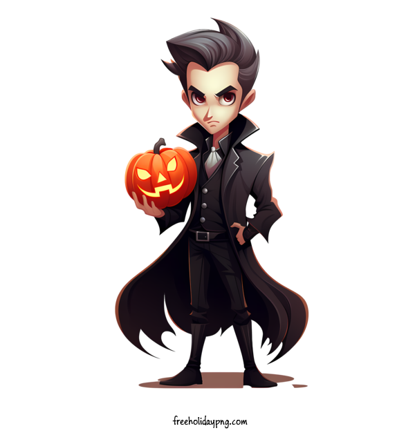 Transparent Halloween Vampire and pumpkin vampire halloween for Vampire and pumpkin for Halloween