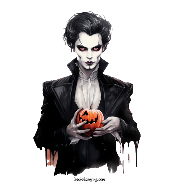 Transparent Halloween Vampire and pumpkin Halloween vampire for Vampire and pumpkin for Halloween