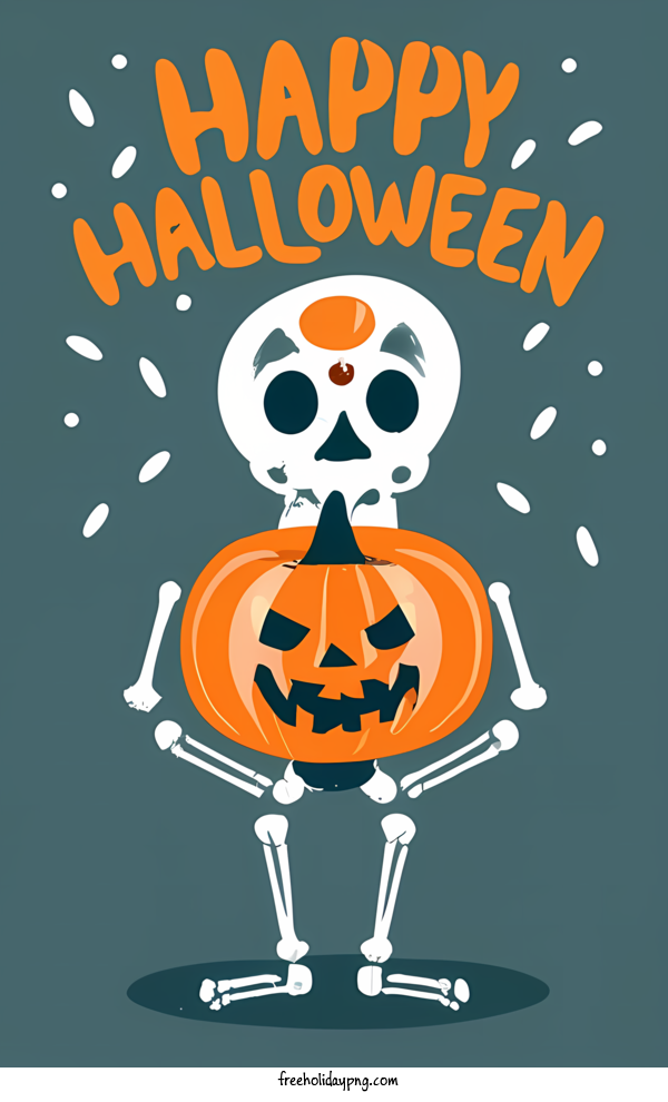 Transparent Halloween Happy Halloween Happy Halloween Skeleton for Happy Halloween for Halloween