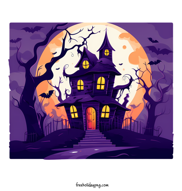 Transparent Halloween Halloween haunted house haunted mansion ghost for Halloween haunted house for Halloween