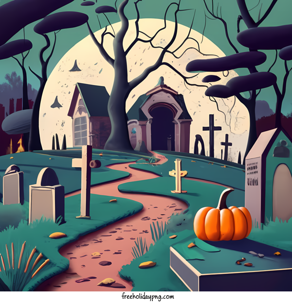 Transparent Halloween Happy Halloween cemetery ghost for Happy Halloween for Halloween