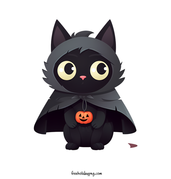 Transparent Halloween Halloween Black Cat cute spooky for Halloween Black Cat for Halloween