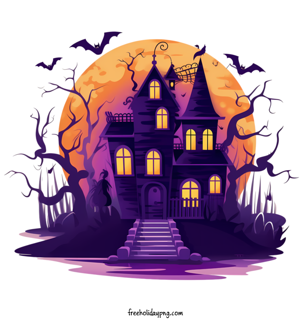 Transparent Halloween Halloween haunted house castle haunted for Halloween haunted house for Halloween