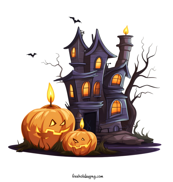 Transparent Halloween Halloween haunted house Halloween Castle for Halloween haunted house for Halloween