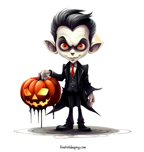 Transparent Halloween Vampire and pumpkin costume scary for Vampire and pumpkin for Halloween