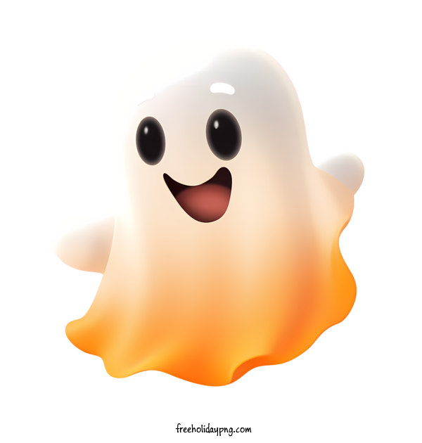 Transparent Halloween Halloween Ghost smiling cute for Halloween Ghost for Halloween