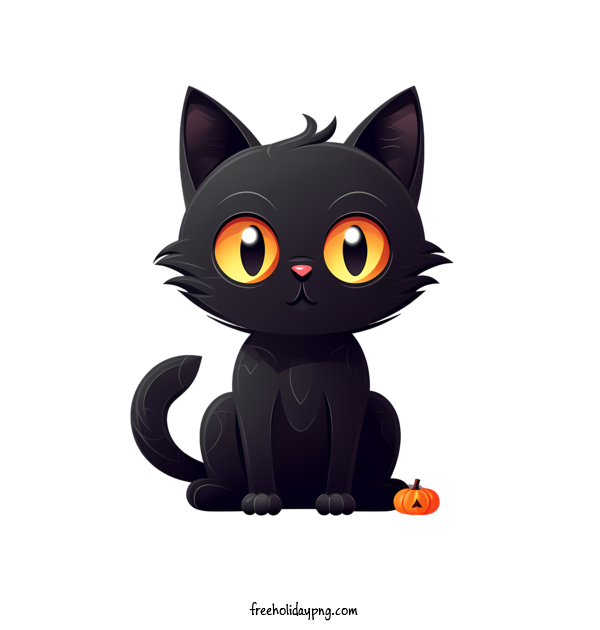 Transparent Halloween Halloween Black Cat kitten black cat for Halloween Black Cat for Halloween