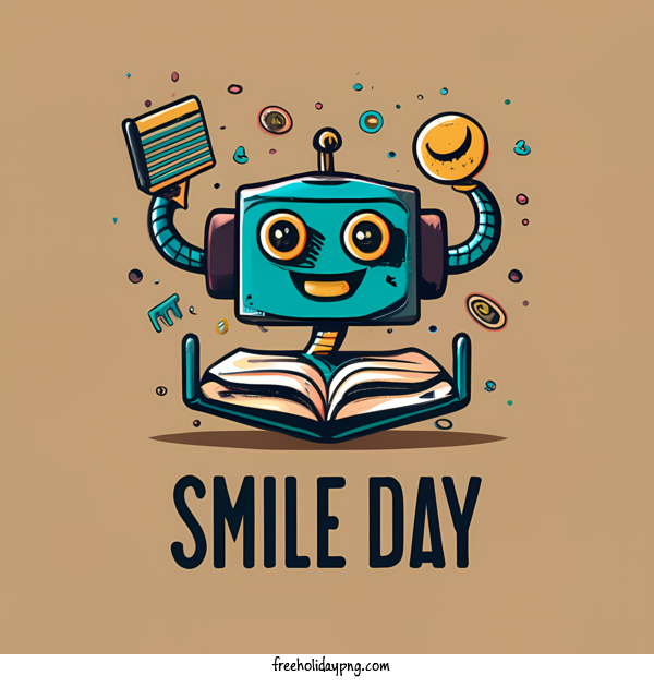 Transparent World Smile Day World Smile Day smile day robot for Smile Day for World Smile Day
