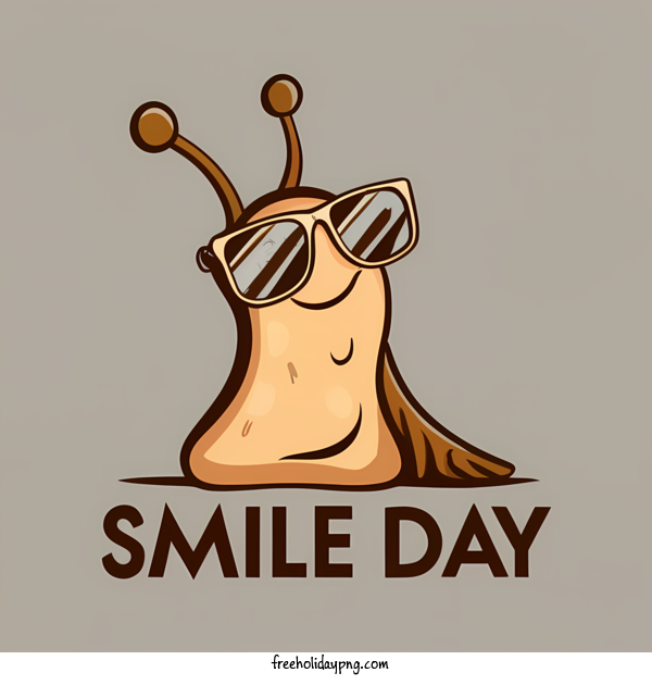 Transparent World Smile Day World Smile Day snail sunglasses for Smile Day for World Smile Day