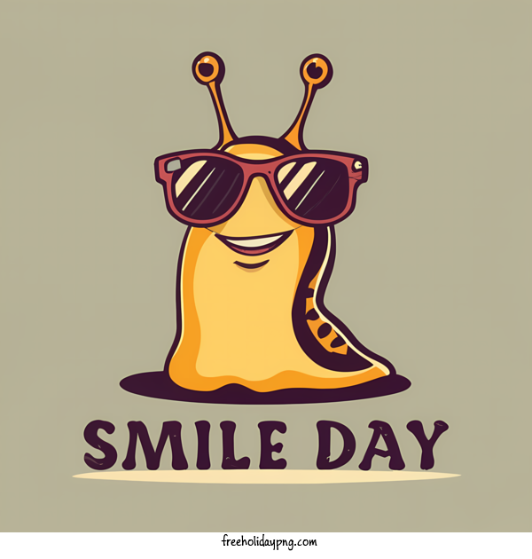 Transparent World Smile Day World Smile Day smiling snail slug for Smile Day for World Smile Day