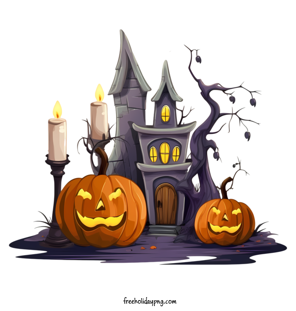 Transparent Halloween Halloween haunted house spooky haunted for Halloween haunted house for Halloween