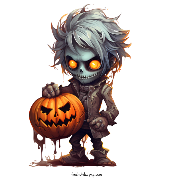 Transparent Halloween Vampire and pumpkin skeleton zombie for Vampire and pumpkin for Halloween