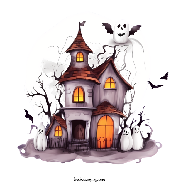 Transparent Halloween Halloween haunted house Halloween ghost for Halloween haunted house for Halloween
