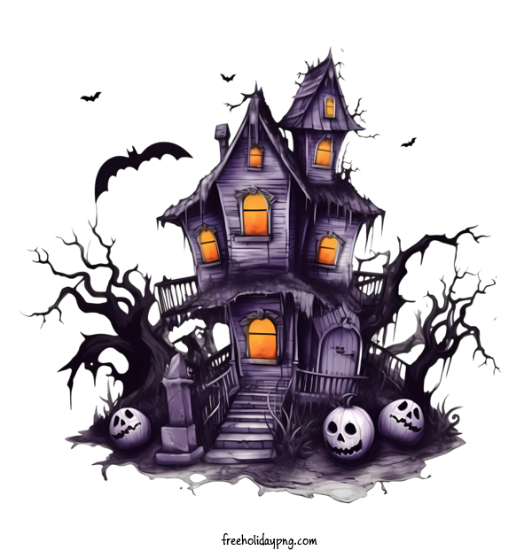 Transparent Halloween Halloween haunted house haunted mansion for Halloween haunted house for Halloween