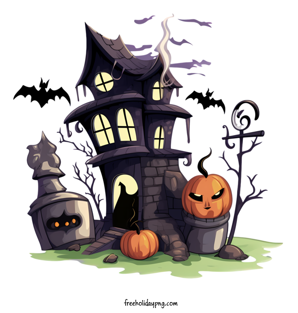 Transparent Halloween Halloween haunted house halloween house for Halloween haunted house for Halloween