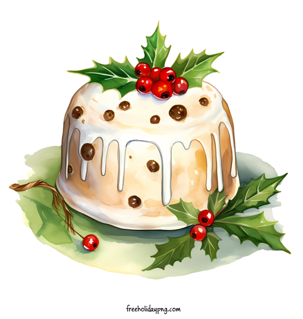 Transparent Christmas Christmas Pudding Cake Christmas for Christmas Pudding for Christmas