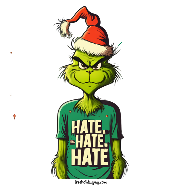Transparent Christmas Christmas Grinch hatred hate for Christmas Grinch for Christmas