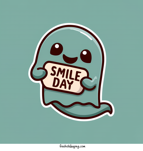 Transparent World Smile Day World Smile Day ghost cute for Smile Day for World Smile Day