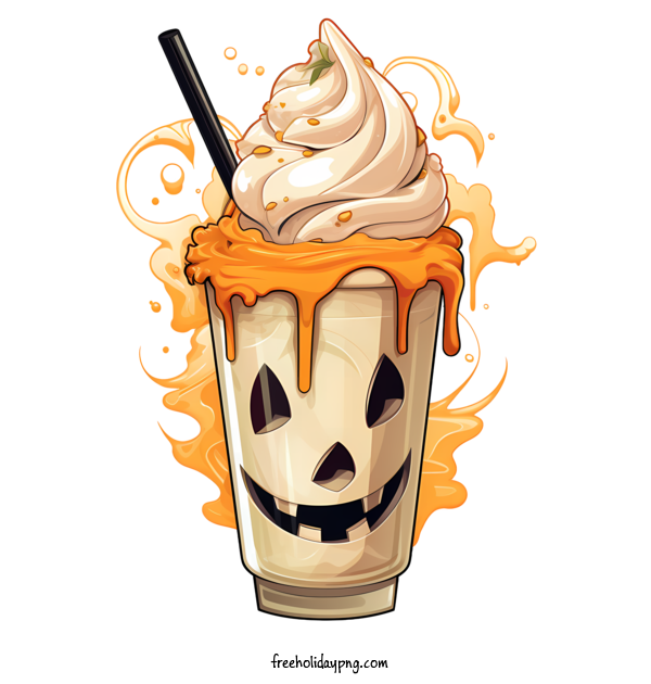 Transparent Halloween Halloween milkshake soda witch for Halloween milkshake for Halloween