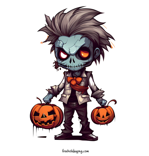 Transparent Halloween Vampire and pumpkin cartoon skeleton for Vampire and pumpkin for Halloween