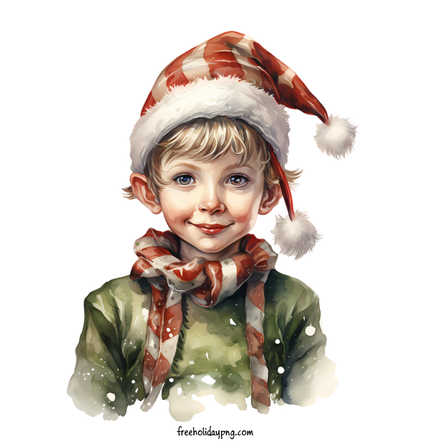Transparent Christmas Christmas elf child boy for Christmas elf for Christmas