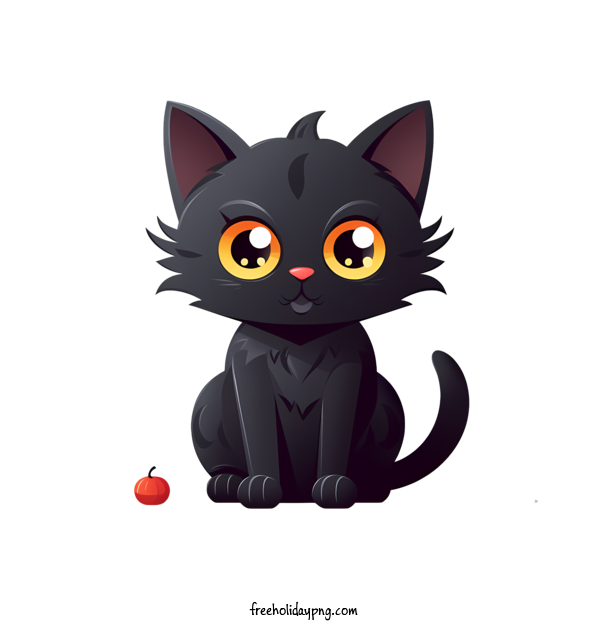 Transparent Halloween Halloween Black Cat black cat cute cat for Halloween Black Cat for Halloween
