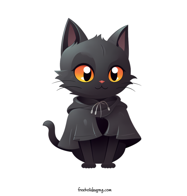 Transparent Halloween Halloween Black Cat black cat cute for Halloween Black Cat for Halloween