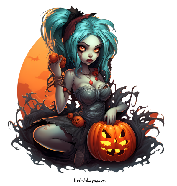 Transparent Halloween Vampire and pumpkin Halloween zombie for Vampire and pumpkin for Halloween