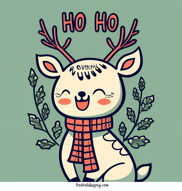 Transparent Christmas Merry Christmas reindeer cute for Merry Christmas for Christmas