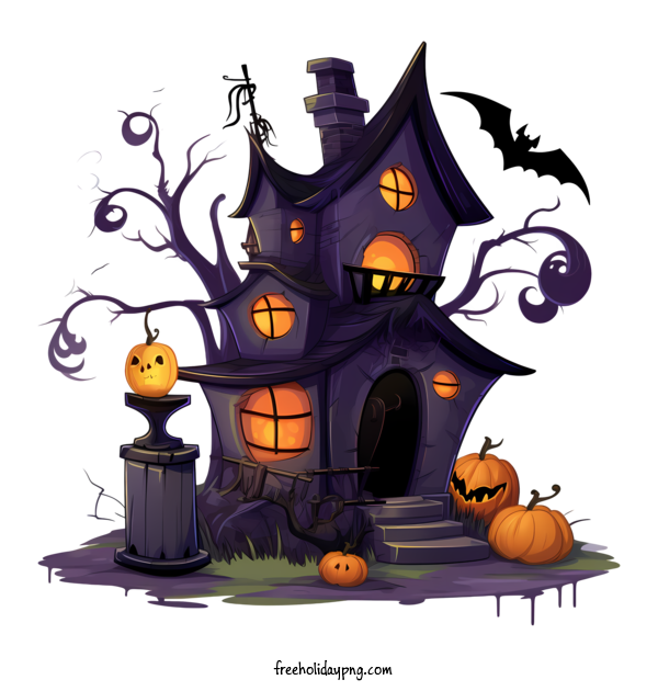 Transparent Halloween Halloween haunted house house spooky for Halloween haunted house for Halloween