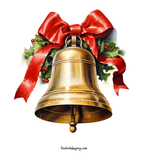 Transparent Christmas Christmas Bell bell red ribbon for Christmas Bell for Christmas
