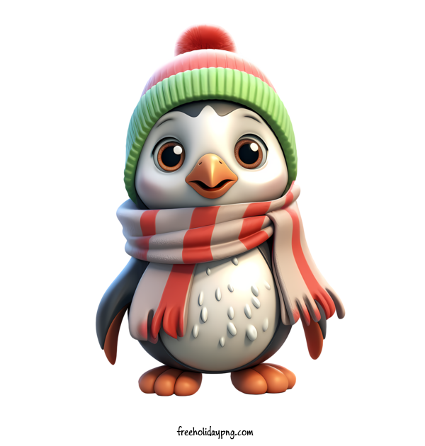 Transparent Christmas Christmas penguin Penguin winter clothing for Christmas penguin for Christmas