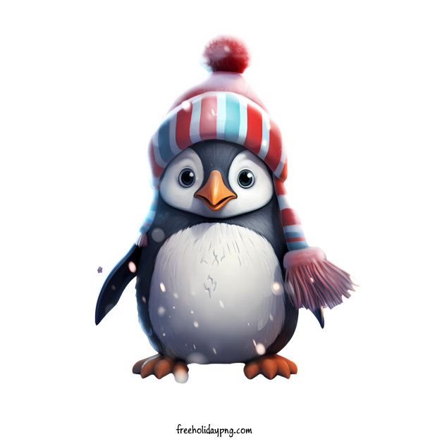 Transparent Christmas Christmas penguin penguin hat for Christmas penguin for Christmas