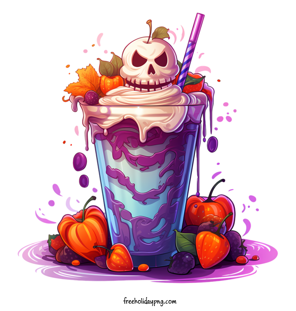 Transparent Halloween Halloween milkshake Soda Ghost for Halloween milkshake for Halloween