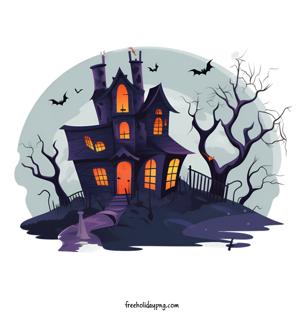 Transparent Halloween Halloween haunted house halloween spooky for Halloween haunted house for Halloween