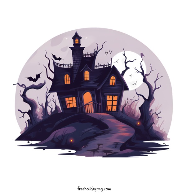 Transparent Halloween Halloween haunted house haunted mansion spooky for Halloween haunted house for Halloween