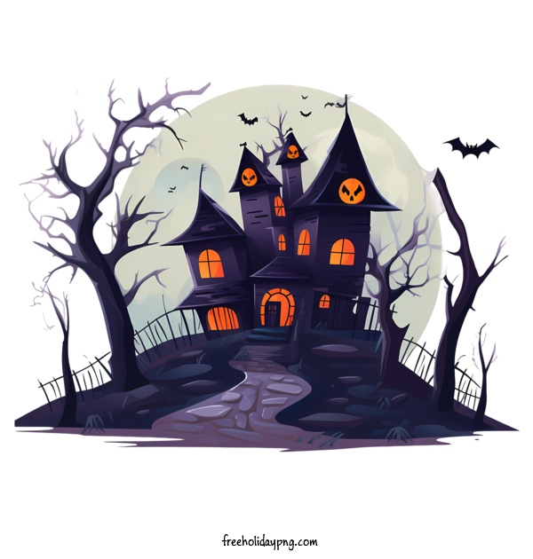 Transparent Halloween Halloween haunted house house haunted for Halloween haunted house for Halloween