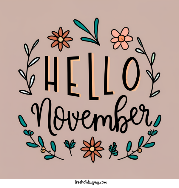 Transparent November Hello November hello november fall foliage for Hello November for November