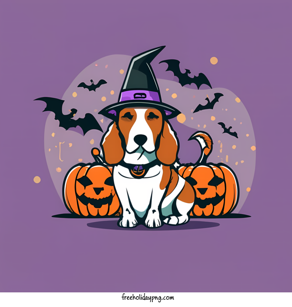 Transparent Halloween Happy Halloween dog witch for Happy Halloween for Halloween
