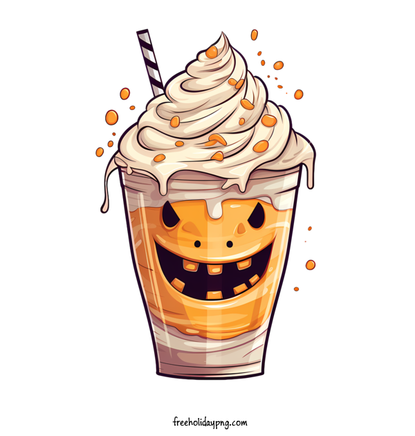 Transparent Halloween Halloween milkshake Halloween Ice Cream for Halloween milkshake for Halloween