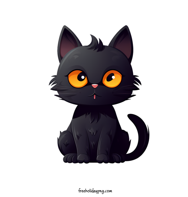 Transparent Halloween Halloween Black Cat cat black for Halloween Black Cat for Halloween